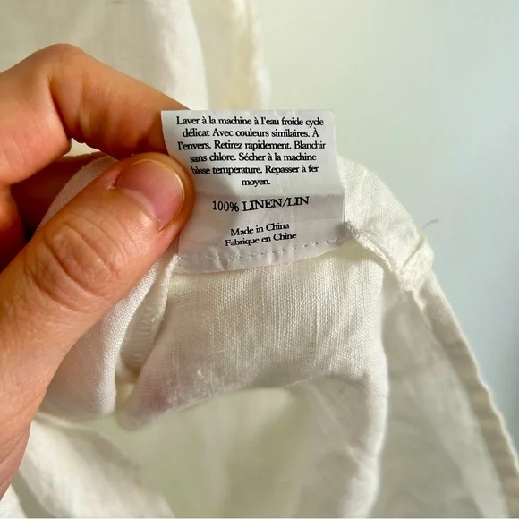 🦢 NWT 100% Linen Button Down Top 🦢 - Picture 4 of 6
